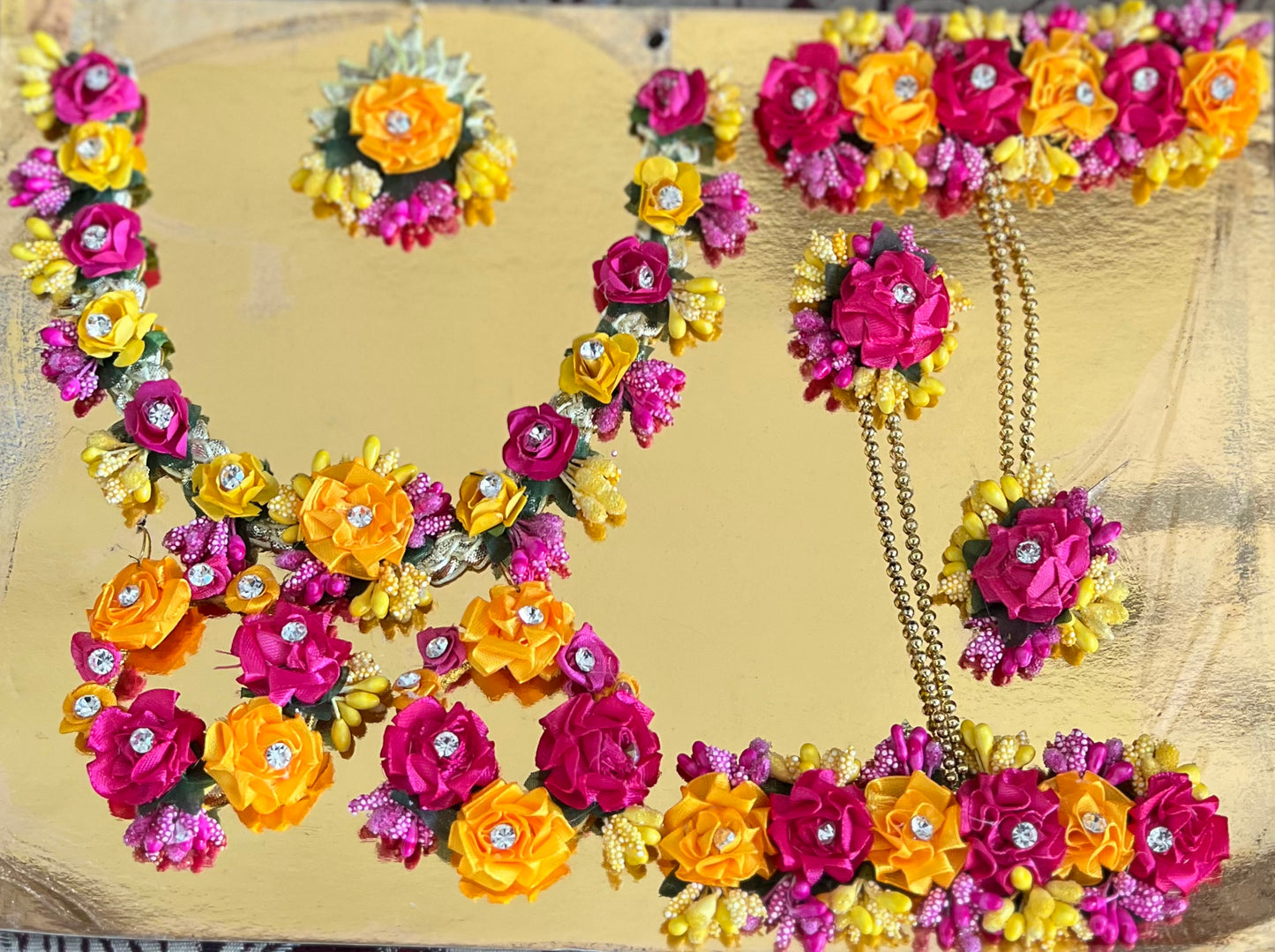 artificial flower mehndi set