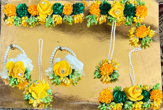 Artificial Flowers Mehndi set