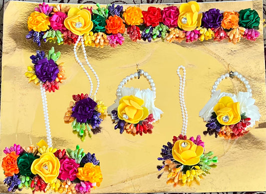Artificial Flower Mehndi Set